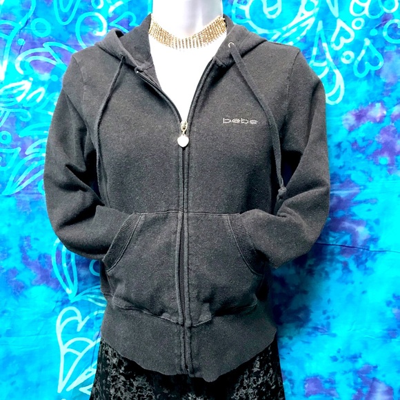 bebe Jackets & Blazers - EUC 🌸 BEBE Full-Zip Lightweight 💎Hoodie Jacket